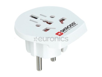 Skross Europe travel adapter TypeE/F, balta
