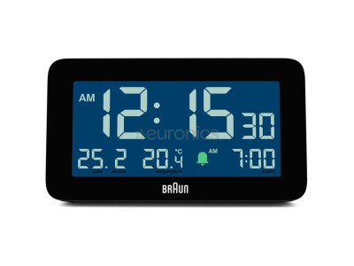 Braun BC10, melna - Modinātājpulkstenis