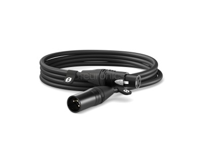 Rode XLR-3, 3 m, melna -