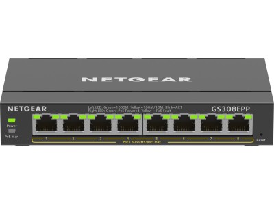 NETGEAR 8-Port Gigabit Ethernet High-Power PoE+