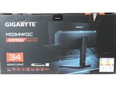 SALE OUT. GIGABYTE MONITOR 34" MO34WQC