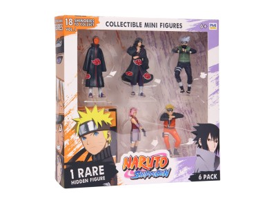 NARUTO SHIPPUDEN FIGURES - 6 PACK