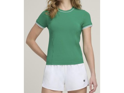 W TEAM SEAMLESS TEE COURTSIDE GREEN