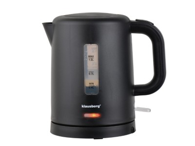 Elektriskā ceļojumu tējkanna, melna, 1100W, 1L
