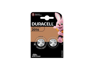 Duracell batarejas 2gb komplektā CR2016 DL2016