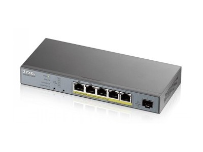 ZYXEL GS1350-6HP, 6 PORT MANAGED CCTV