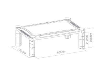 NEWSTAR MONITOR RISER (HEIGHT ADJUSTMENT: 16