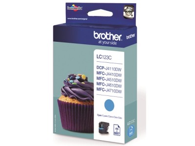 BROTHER LC-123C TONER CYAN 600P LC123C