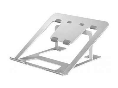 NEWSTAR NOTEBOOK DESK STAND SILVER (ERGONOMIC)