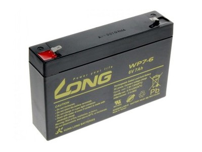 LONG 6V 7AH LEAD-ACID BATTERY F1