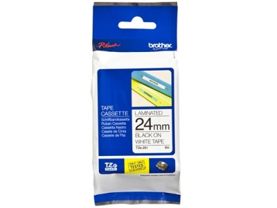 BROTHER TZE251 24 BLACK ON WHITE