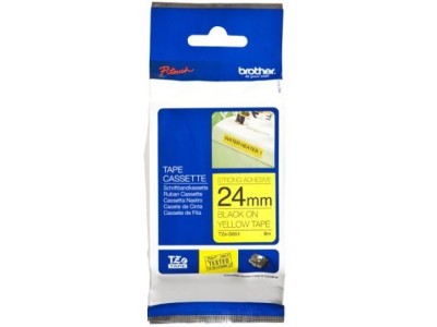BROTHER TZES651 24 BLACK ON YELLOW