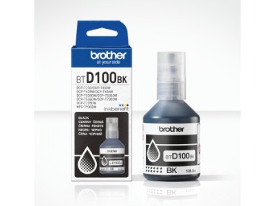 BROTHER BTD100BK BLACK INK BOTTLE -