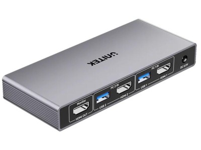 Unitek KVM Switch 4K@60Hz USB 3