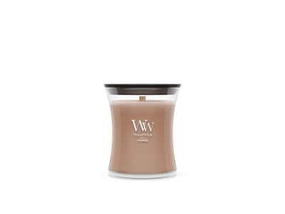 Scented Candle, Medium WOODWICK Cashmere, 1