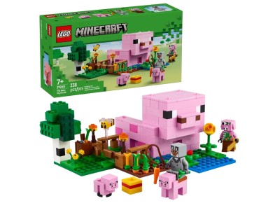 21268 Minecraft Das Babyschwein-Haus, Konstruktionsspielzeug