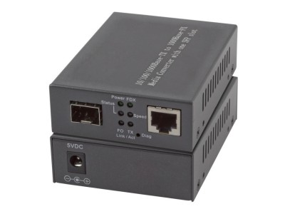 EFB-Elektronik Media Konverter 1x100/1000Mbit Rj45, 1