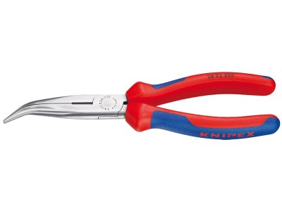Knipex Flachrundzange mit Schneide Storchschnabelzangen gebogen