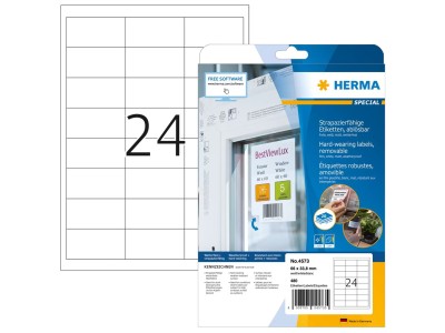 HERMA Special - Outdoor self-adhesive removable