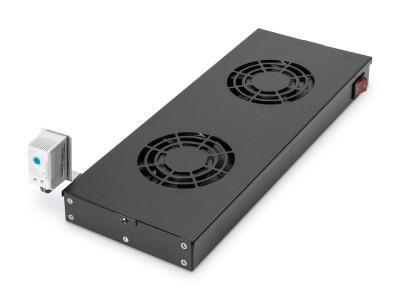 Digitus DN-19 FAN-2-HO-SW - Racklüfter-Kit mit