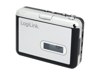 LogiLink Kassette/Digital Konverter, schwarz/silber konvertiert Tapes/Kassetten