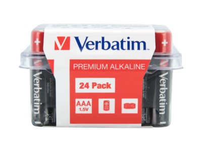 Verbatim ALKALINE BATTERY AAA 24 PACK