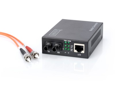 DIGITUS Medienkonverter Gigabit Multimode RJ45/ST
