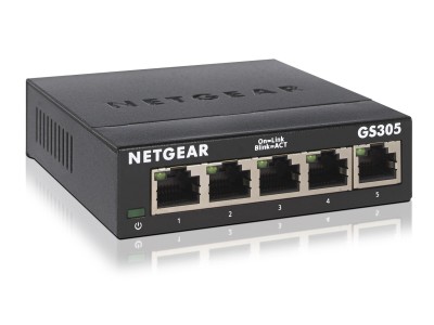NETGEAR Switch 5x GE GS305-300PES SOHO