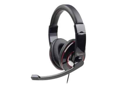 Gembird Headset stereo schwarz/rot USB