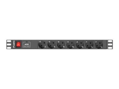 LANBERG 19" PDU-Steckdosenleiste 1U 7xSchuko 2