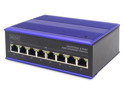 DIGITUS Switch Ind. 8-Port 10/100 Unmanaged