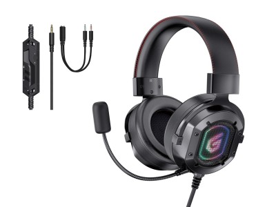 CONCEPTRONIC Headset Gaming+Split./Bedien./Mikr/RGB 2