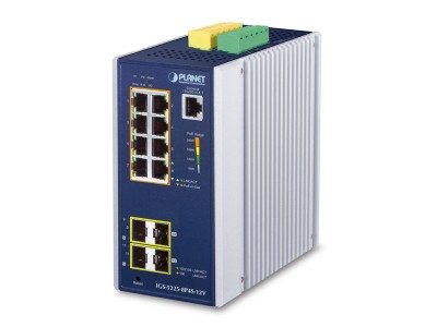 PLANET Industrial 8-Port GE PoE +