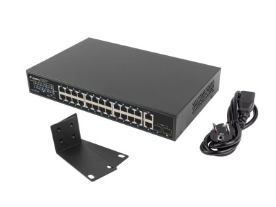 LANBERG Switch 24-Port 1Gb PoE+/2xGb 2xSFP