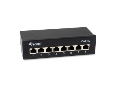 Equip Patchpanel 8xRJ45 Cat6a Desktop 500MHz