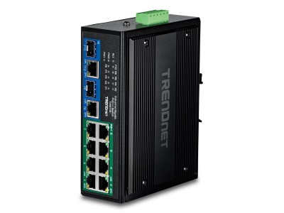 TRENDnet Industrial Switch 10-Port Gbit PoE++