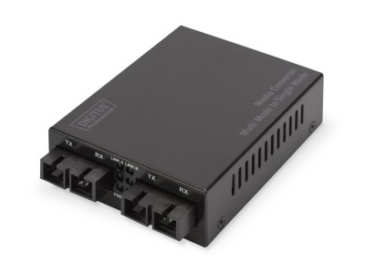 DIGITUS Medienkonverter Gigabit Multimode/ Singlemode, SC/SC
