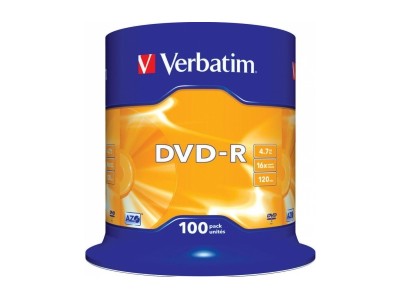 DVD-R Verbatim 4,7GB 100pcs Spin