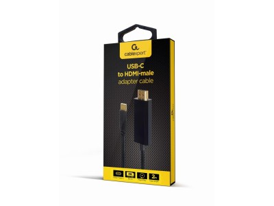 Gembird USB-C auf HDMI Adapterkabel, schwarz