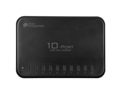 Good Connections USB-Desktop-Schnellladestation 200W 10Port