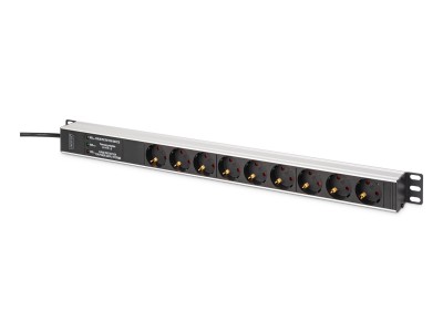 DIGITUS PDU 9-fach 19" Alu. 1HE