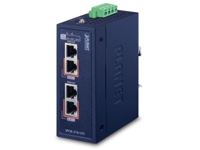 PLANET Industrial 2-Port GE 802.3bt