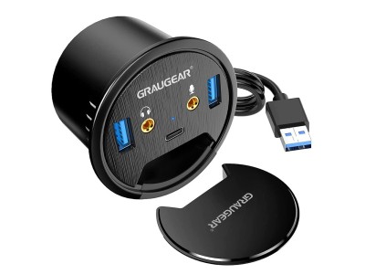 GRAUGEAR USB 3-Port Tisch Hub m