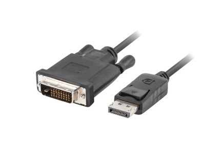 LANBERG Displayport (M)V1.2->DVI-D(M)(24+1) Kabel 1