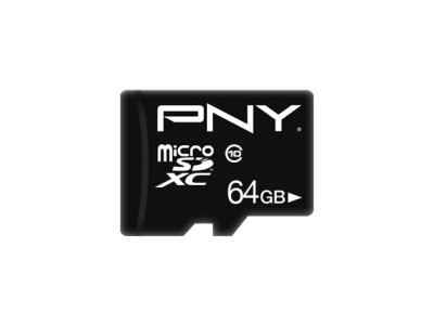 SD MicroSD XC Card 64GB PNY