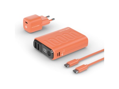 RealPower Powerbank PB-10000 Set orange 10
