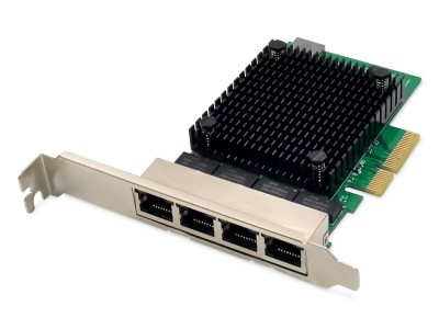 DIGITUS Netzwerkkarte 4Port RJ45 RTL8125B 2