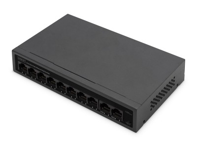 DIGITUS Switch 8+2Port 10/100 30W FE