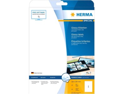 HERMA Etiketten A4 weiß 210x297 mm