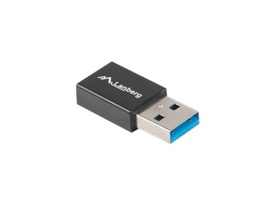 LANBERG USB-C(F)3.1->USB-A(M) Adapter schwarz